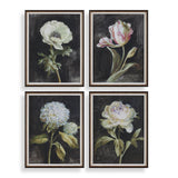 Florals On Black Framed Prints (Set of 4) by Uttermost - View 1