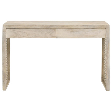 Console Table - Rickman Rectangular 2-drawer Console Table White Washed