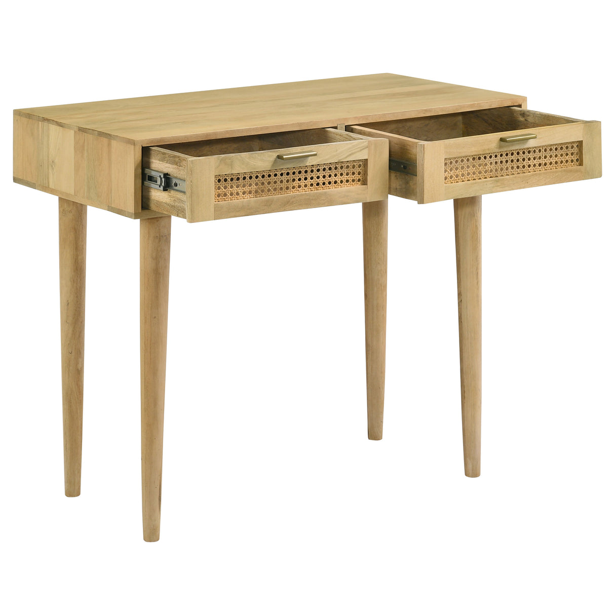 Writing Desk - Zamora Rectangular 2-drawer Accent Writing Desk Natural