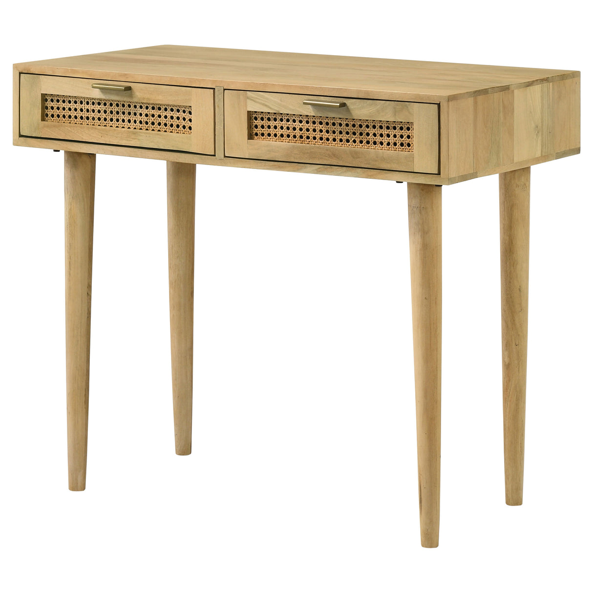 Writing Desk - Zamora Rectangular 2-drawer Accent Writing Desk Natural