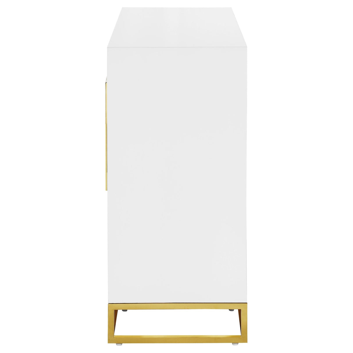 Elsa 2 - door Accent Cabinet with Adjustable Shelves White and Gold - 959594 - image - 5