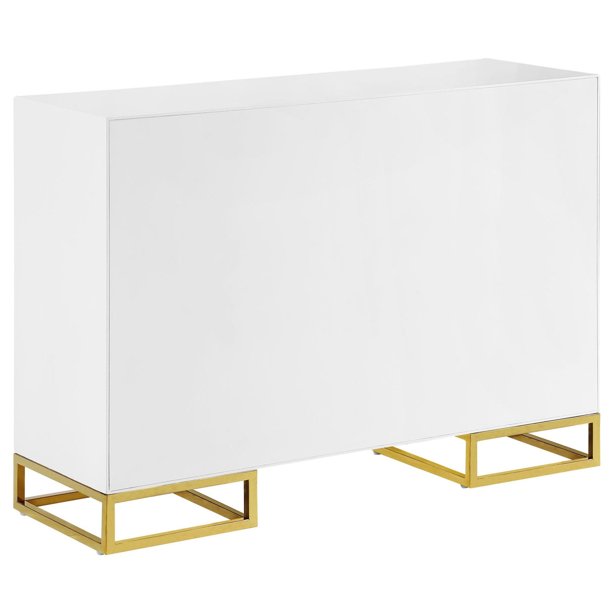 Elsa 2 - door Accent Cabinet with Adjustable Shelves White and Gold - 959594 - image - 6