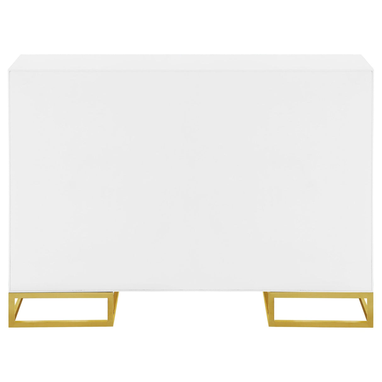 Elsa 2 - door Accent Cabinet with Adjustable Shelves White and Gold - 959594 - image - 7