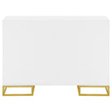 Elsa 2 - door Accent Cabinet with Adjustable Shelves White and Gold - 959594 - image - 7