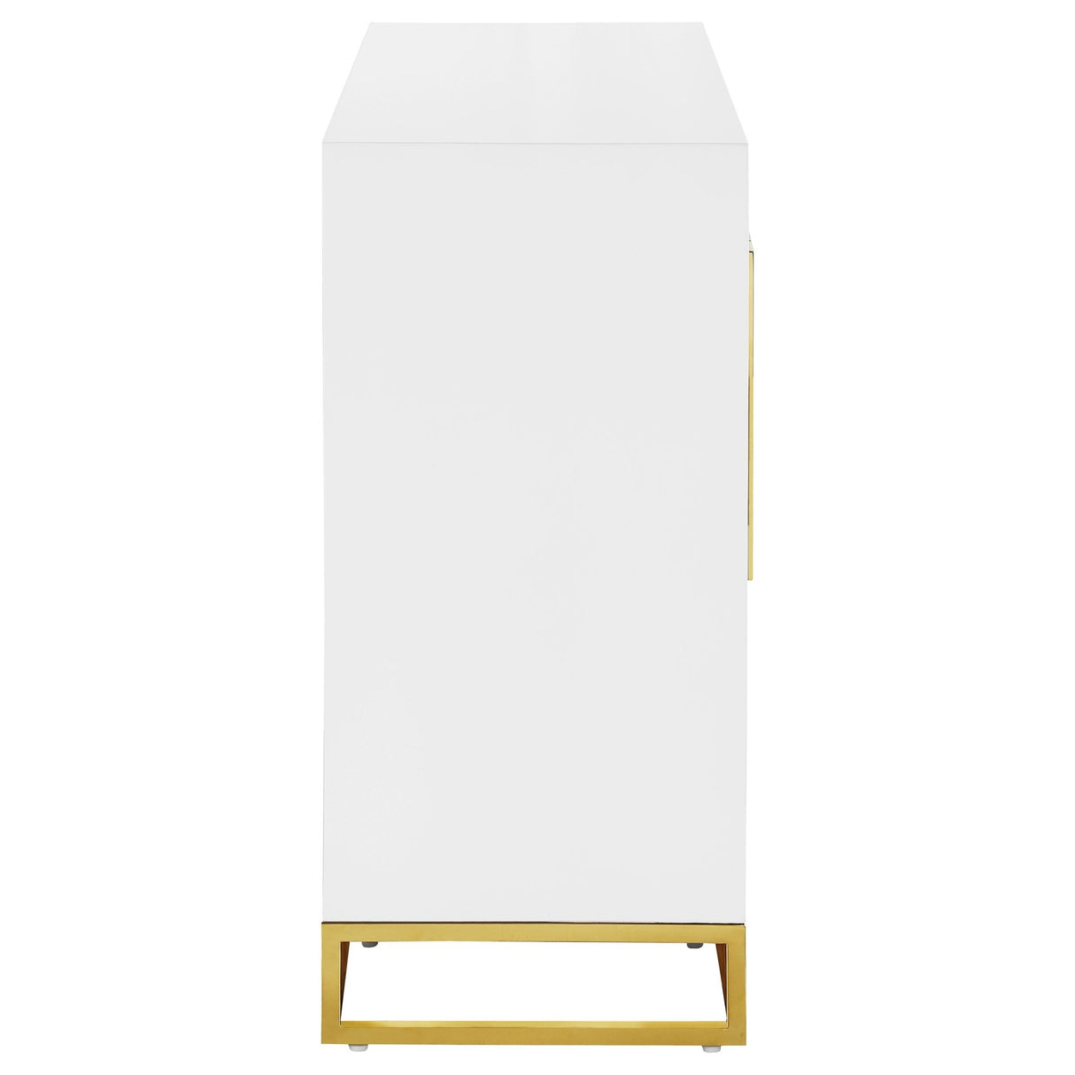 Elsa 2 - door Accent Cabinet with Adjustable Shelves White and Gold - 959594 - image - 9