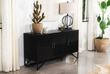 Accent Cabinet - Riddell 3-door Accent Cabinet Black