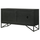 Accent Cabinet - Riddell 3-door Accent Cabinet Black