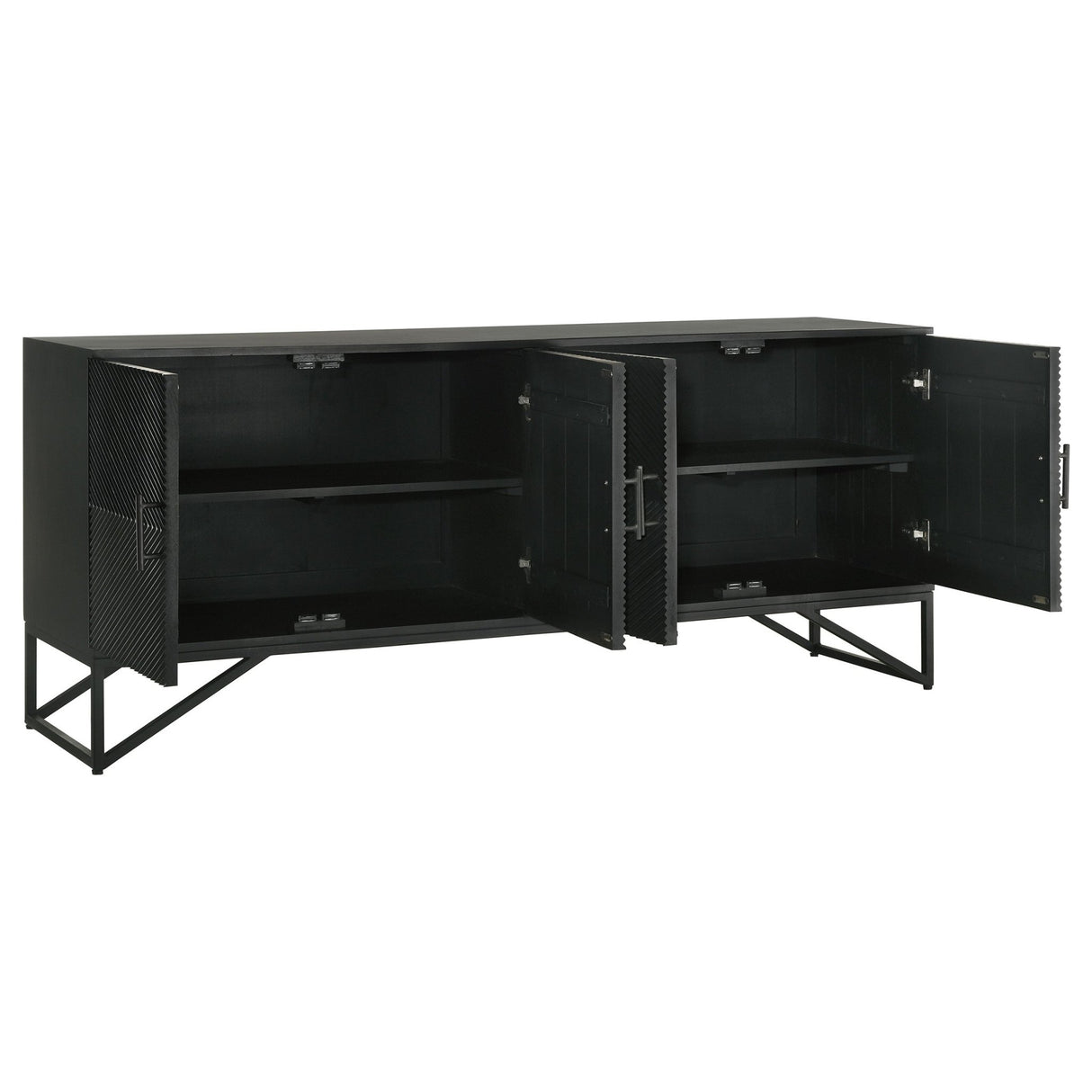 Riddell 4 - door Accent Cabinet Black - 959631 - image - 3