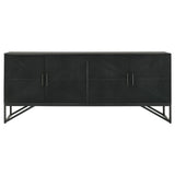 Riddell 4 - door Accent Cabinet Black | Coaster | Home Elegance USA