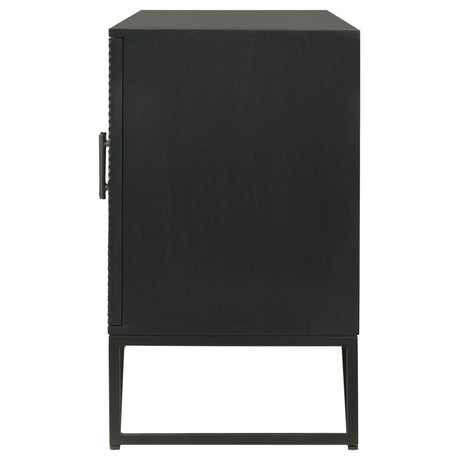 Riddell 4 - door Accent Cabinet Black | Coaster | Home Elegance USA