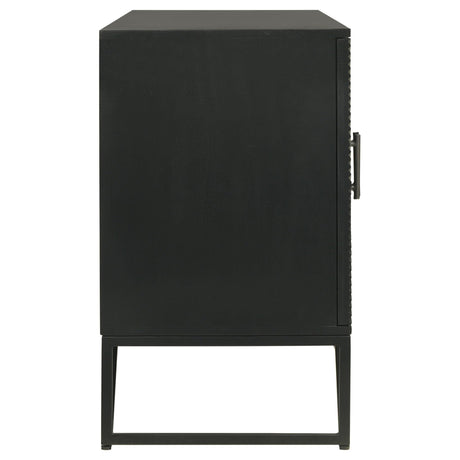 Riddell 4 - door Accent Cabinet Black | Coaster | Home Elegance USA
