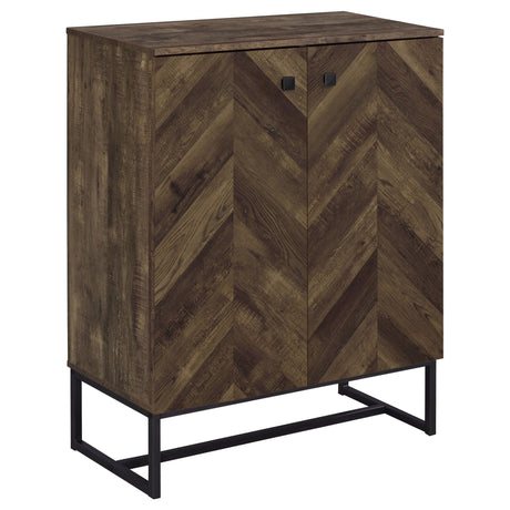 Carolyn 2 - door Accent Cabinet Rustic Oak and Gunmetal - 959639 - image - 1