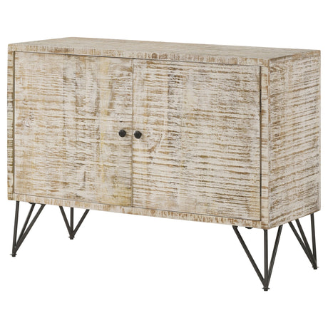 Accent Cabinet - Maille 2-door Accent Cabinet White Washed