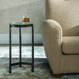 Eternity Iron & Glass Accent Table - Black by Uttermost - View 2