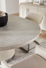 Modern Mood Upholstered Arm Chair With Metal Base - Beige by Hooker Furniture - View 2
