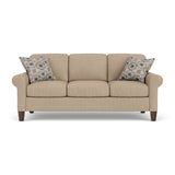 Moxy Fabric Sofa, Curved Sock Arms | Flexsteel