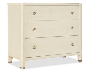Archives Raffia Three-Drawer Chest - Beige by Hooker Furniture - View 1