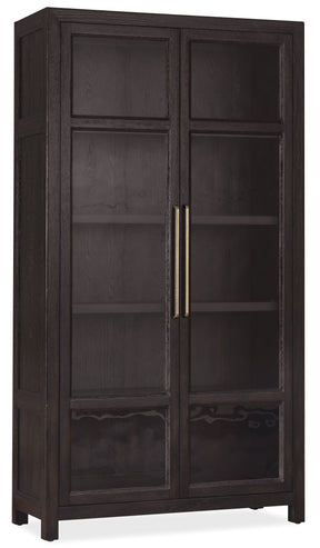 Driftwood Display Cabinet Burnt Timber - Black by Hooker Furniture - View 1