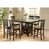 Tolland Tan and Cappuccino 7-piece Dining Set