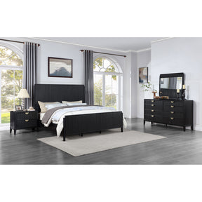Ennis Black 4-piece Queen Bedroom Set