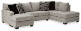 Ashley Storm Megginson 96006S1 2 - Piece Sectional with Chaise - Chenille | Home Elegance USA