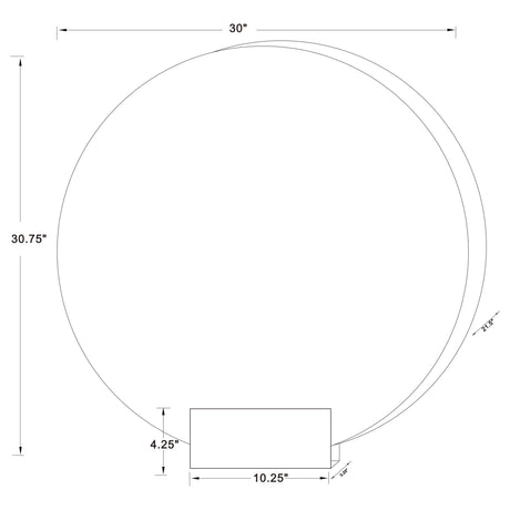 Table Mirror - Jocelyn Round Table Top LED Vanity Mirror White Marble Base Gold Frame