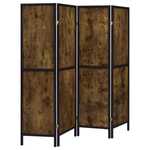 Deepika 4 - panel Folding Screen Antique Nutmeg and Black - 961413 - image - 1