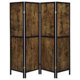 Deepika 4 - panel Folding Screen Antique Nutmeg and Black - 961413 - image - 3