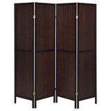 Deepika 4 - panel Folding Screen Tobacco and Cappuccino - 961414 - image - 3