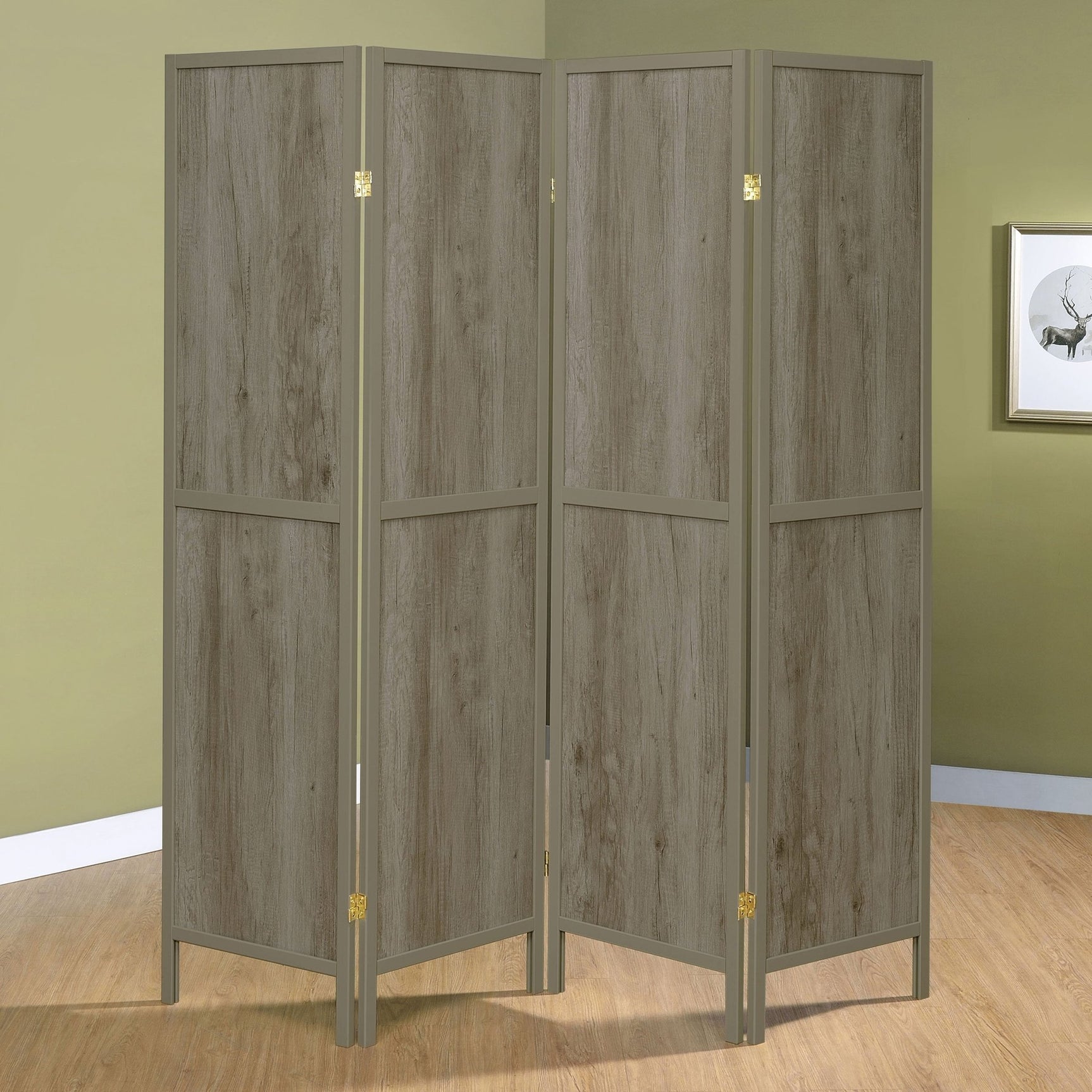 Deepika 4 - panel Folding Screen Grey Driftwood - 961415 - image - 2