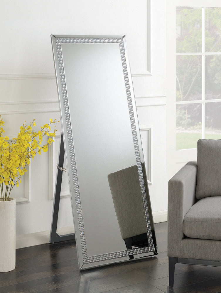 Standing Mirror - Giddish Cheval Floor Mirror Silver