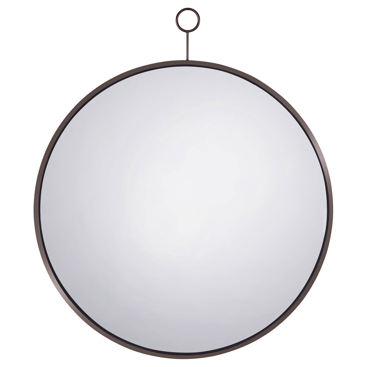 Wall Mirror - Gwyneth Round Wall Mirror Black Nickel