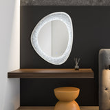 Wall Mirror - Mirage Acrylic Crystals Inlay Wall Mirror with LED Lights