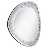 Wall Mirror - Mirage Acrylic Crystals Inlay Wall Mirror with LED Lights