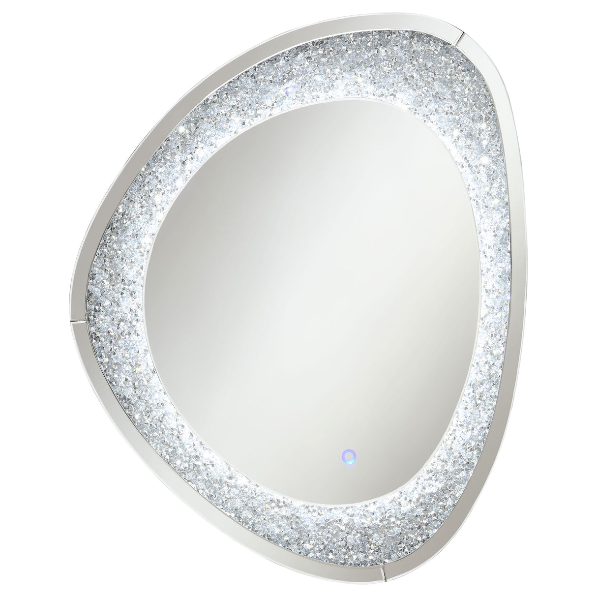 Wall Mirror - Mirage Acrylic Crystals Inlay Wall Mirror with LED Lights