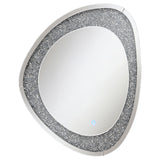 Wall Mirror - Mirage Acrylic Crystals Inlay Wall Mirror with LED Lights