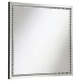 Wall Mirror - Noelle Square Wall Mirror with LED Lights