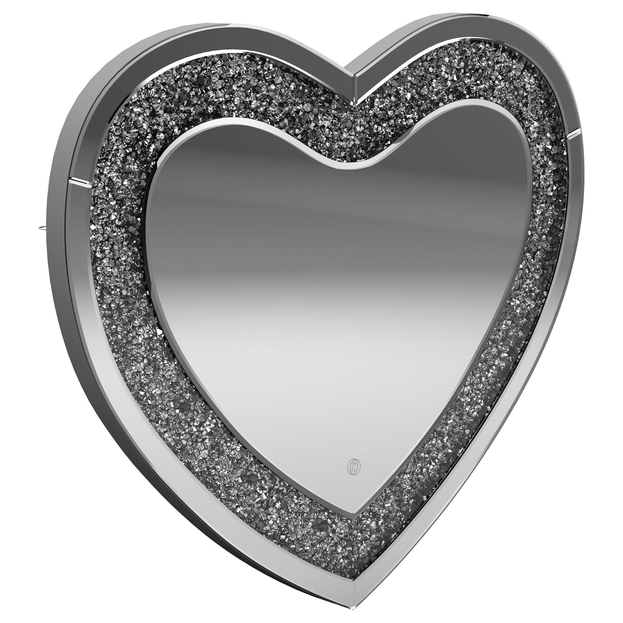 Wall Mirror - Aiko Heart Shape Wall Mirror Silver