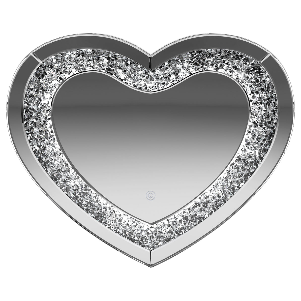 Wall Mirror - Aiko Heart Shape Wall Mirror Silver