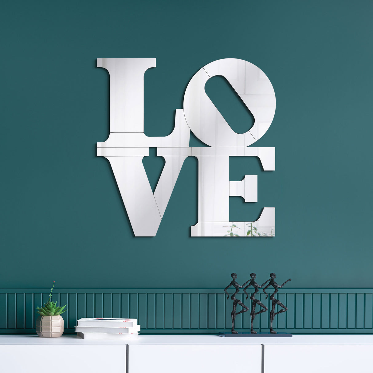 Wall Mirror - Keiran Letter Shaped Wall Mirror