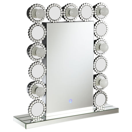 Aghes Rectangular Table Mirror with LED Lighting Mirror | Coaster - 961624 - Home Elegance USA - 1