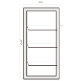 Wall Mirror - Oriel 3-Shelf Rectangle Wall Mirror 