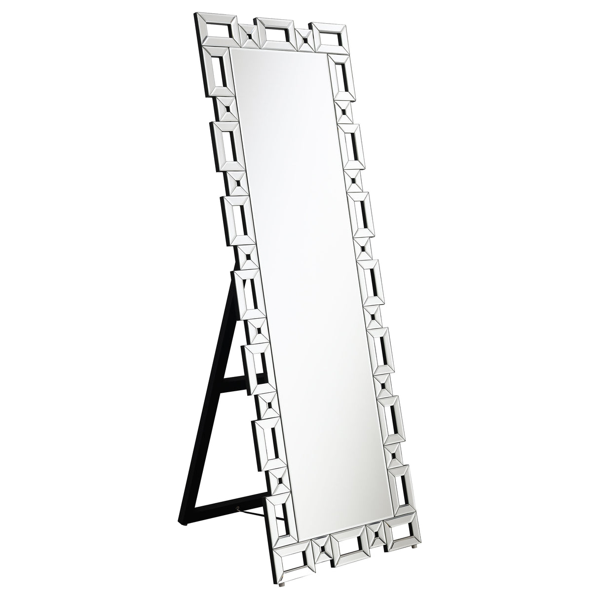 Standing Mirror - Tavin Geometric Frame Cheval Mirror