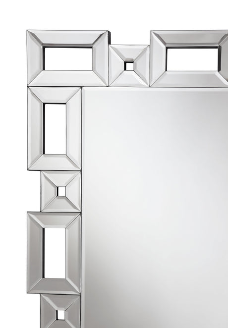 Standing Mirror - Tavin Geometric Frame Cheval Mirror