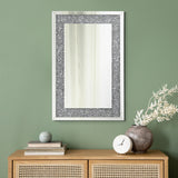 Wall Mirror - Valerie Crystal Inlay Rectangle Wall Mirror