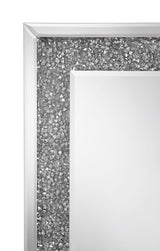 Floor Mirror - Valerie Crystal Inlay Rectangle Floor Mirror