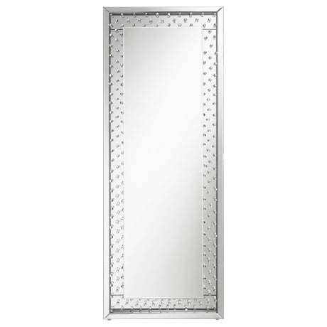 Floor Mirror - Yves Acrylic Crystal Inlay Floor Mirror