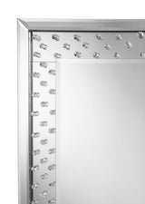 Floor Mirror - Yves Acrylic Crystal Inlay Floor Mirror