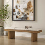 Haden Upholstery Bench - Dark Brown / White by Uttermost - View 3