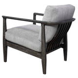 Brunei Modern Accent Chair - Light Gray by Uttermost - View 4